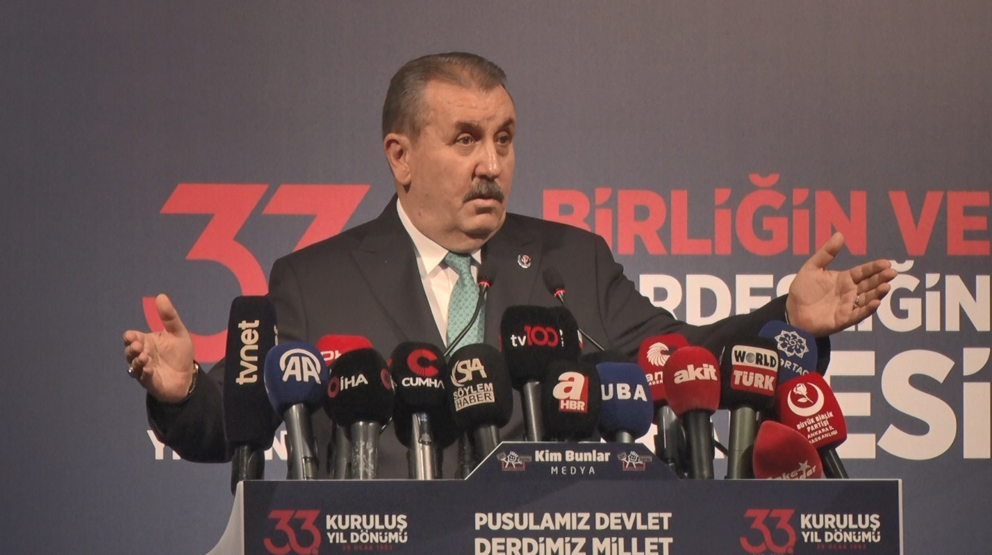 BBP Genel Başkanı Destici: "O sa&ccedil; &ouml;rg&uuml;s&uuml; Bozkurt&rsquo;un yelesidir, &ccedil;akalın, sırtlanın oyuncağı olamaz"

