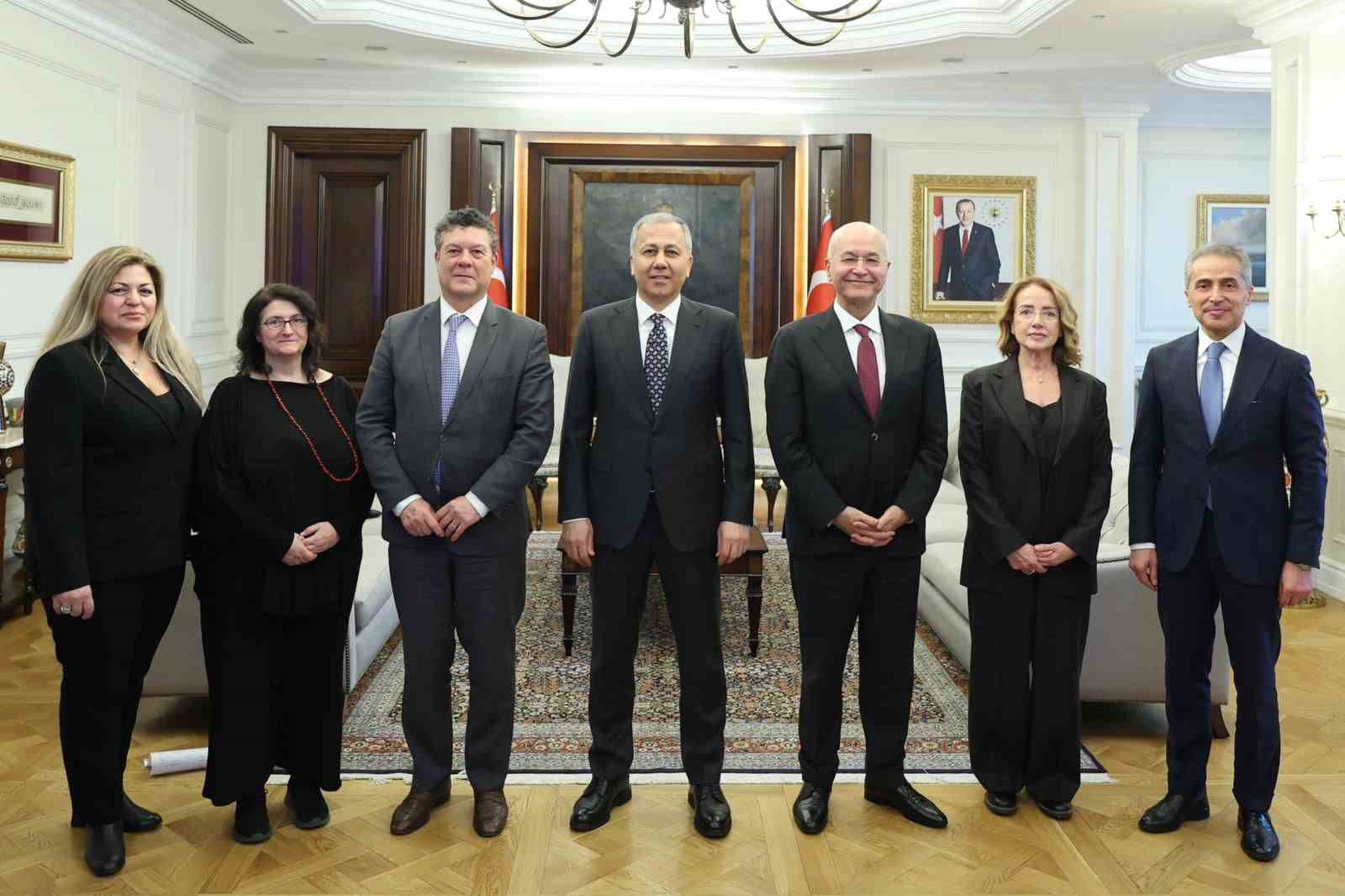 İçişleri Bakanı Ali Yerlikaya, BM Mülteciler Yüksek Komiseri Berhem Salih ile görüştü