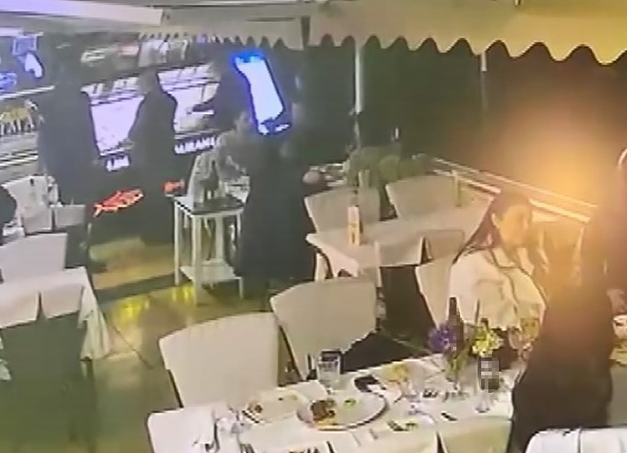 Restorana silahlı saldırının görüntüleri ortaya çıktı