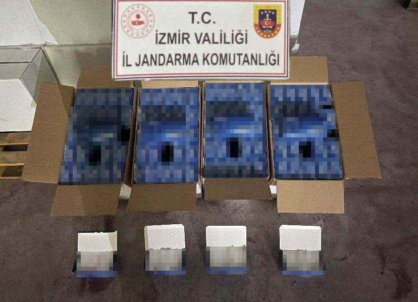 İzmir’de 12 milyon 720 bin kaçak makaron ele geçirildi