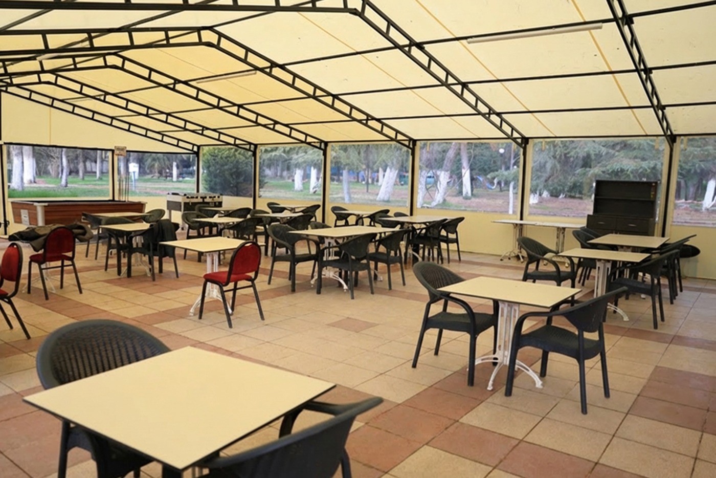 Pınarbaşı kafe yenilendi