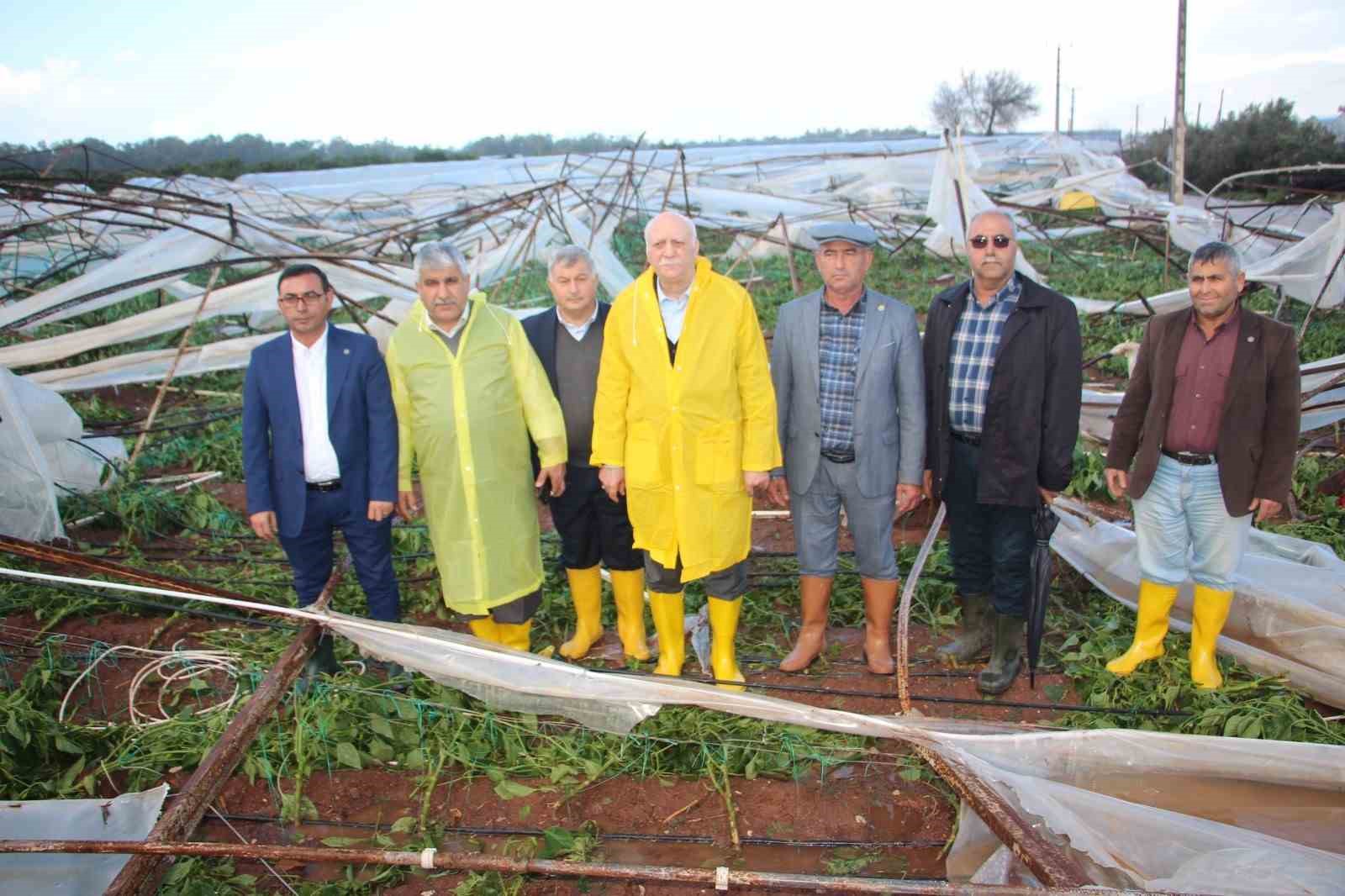 Şemsi Bayraktar&rsquo;dan sel ve hortumdan zarar g&ouml;ren Antalyalı &uuml;reticiler i&ccedil;in destek talebi
