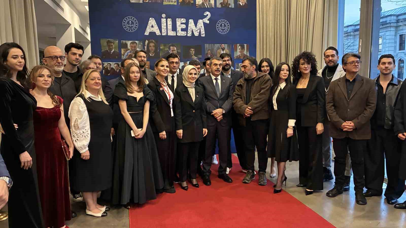 "Ailem" dizisinin ikinci sezonu Bakan Tekin ve Bakan Göktaş’ın katılımıyla tanıtıldı