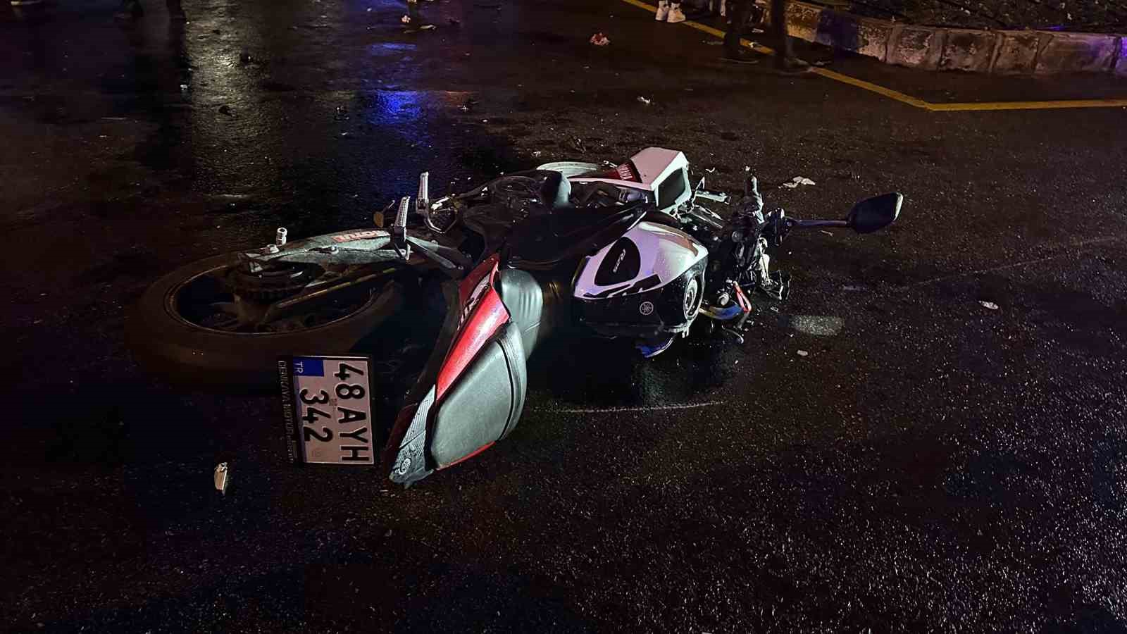 Menteşe’de trafik kazası: Motosiklet sürücüsü ağır yaralı