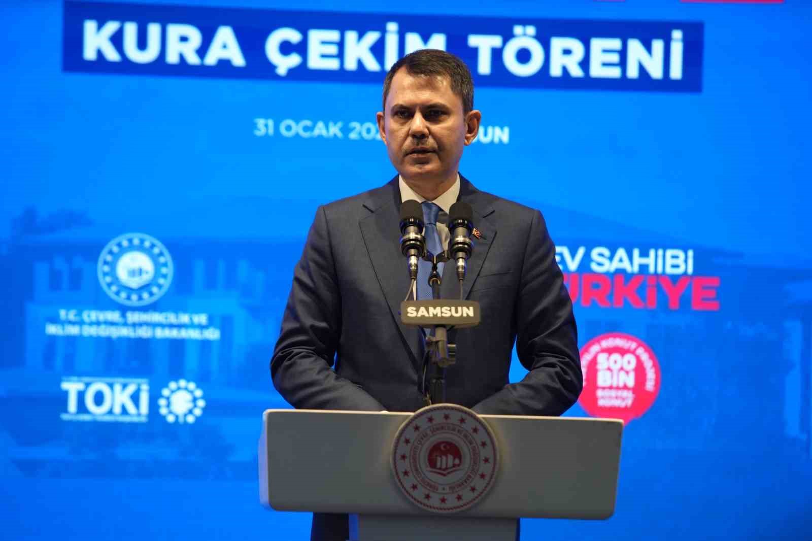 Samsun’da "Ev Sahibi Türkiye" Kura Çekim Töreni