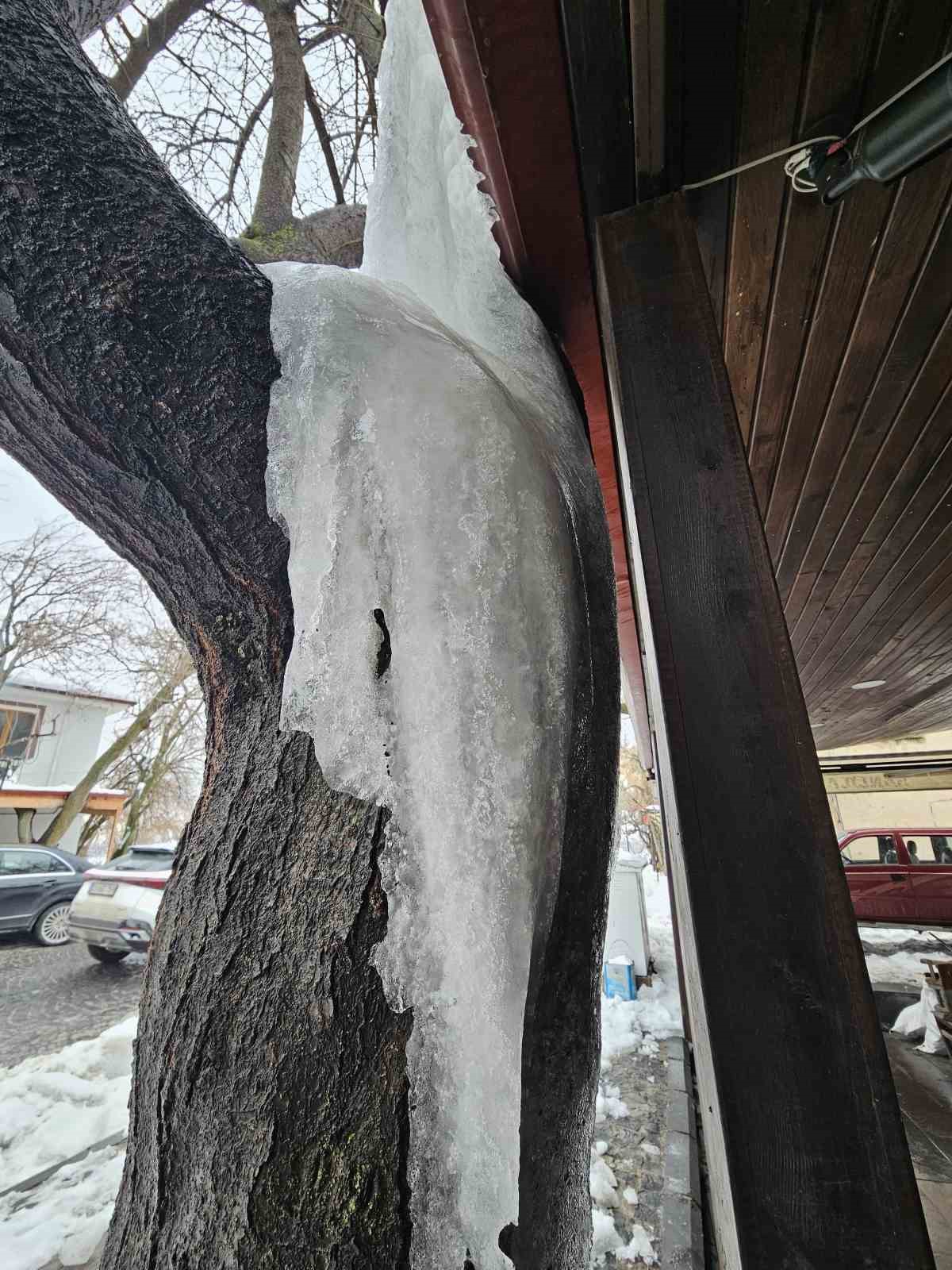 Tarihi Harputta dondurucu soğuklar etkisini s&uuml;rd&uuml;r&uuml;yor
