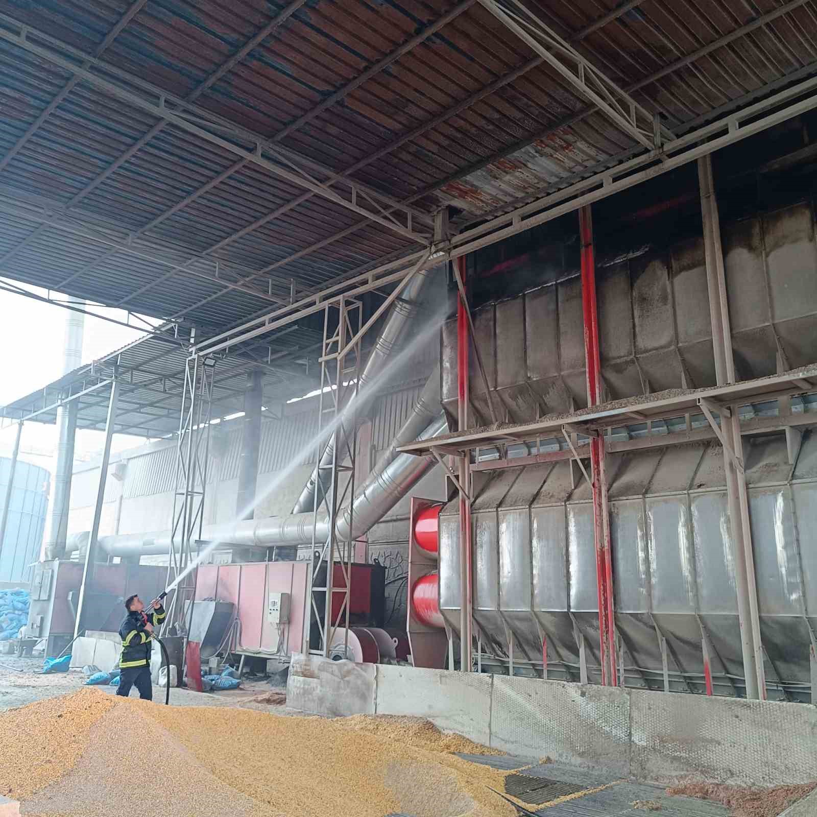 Mardin’de mısır kurutma tesisinde yangın