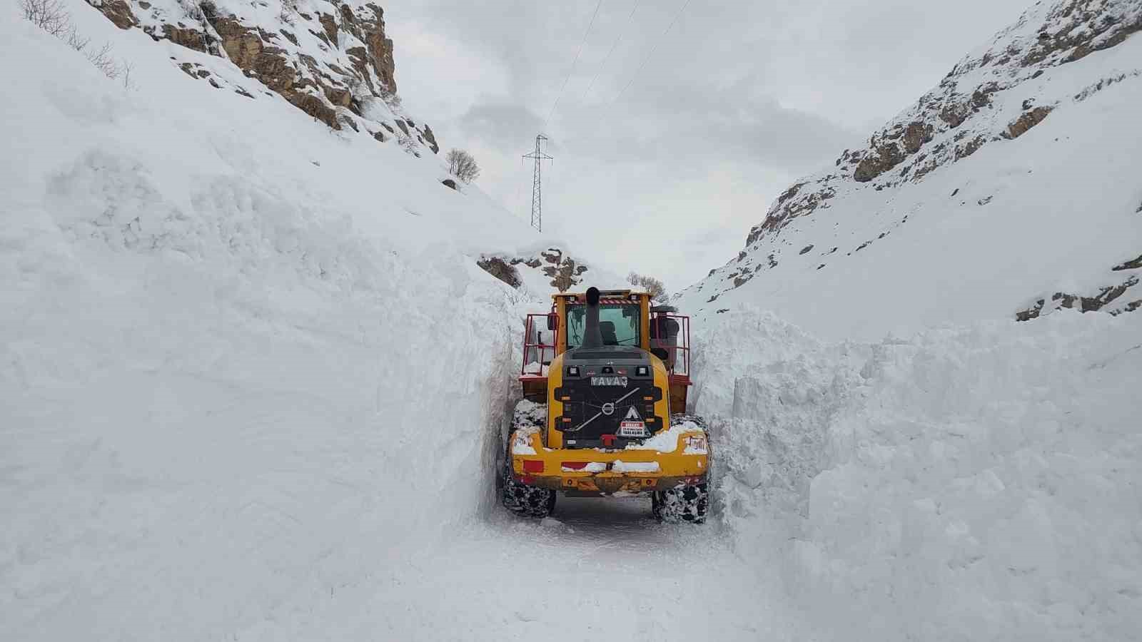 Hakkari-Çukurca yolunda çığ paniği: O anlar kamerada