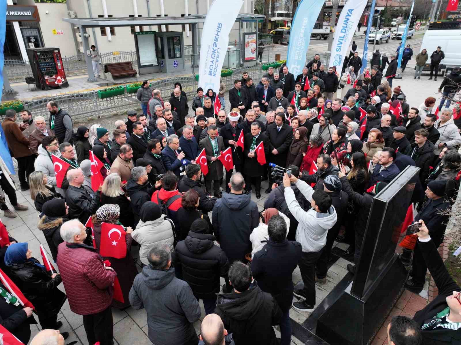 Kocaeli protokolü ve vatandaşlar Batı Trakya Türkleri için yürüdü