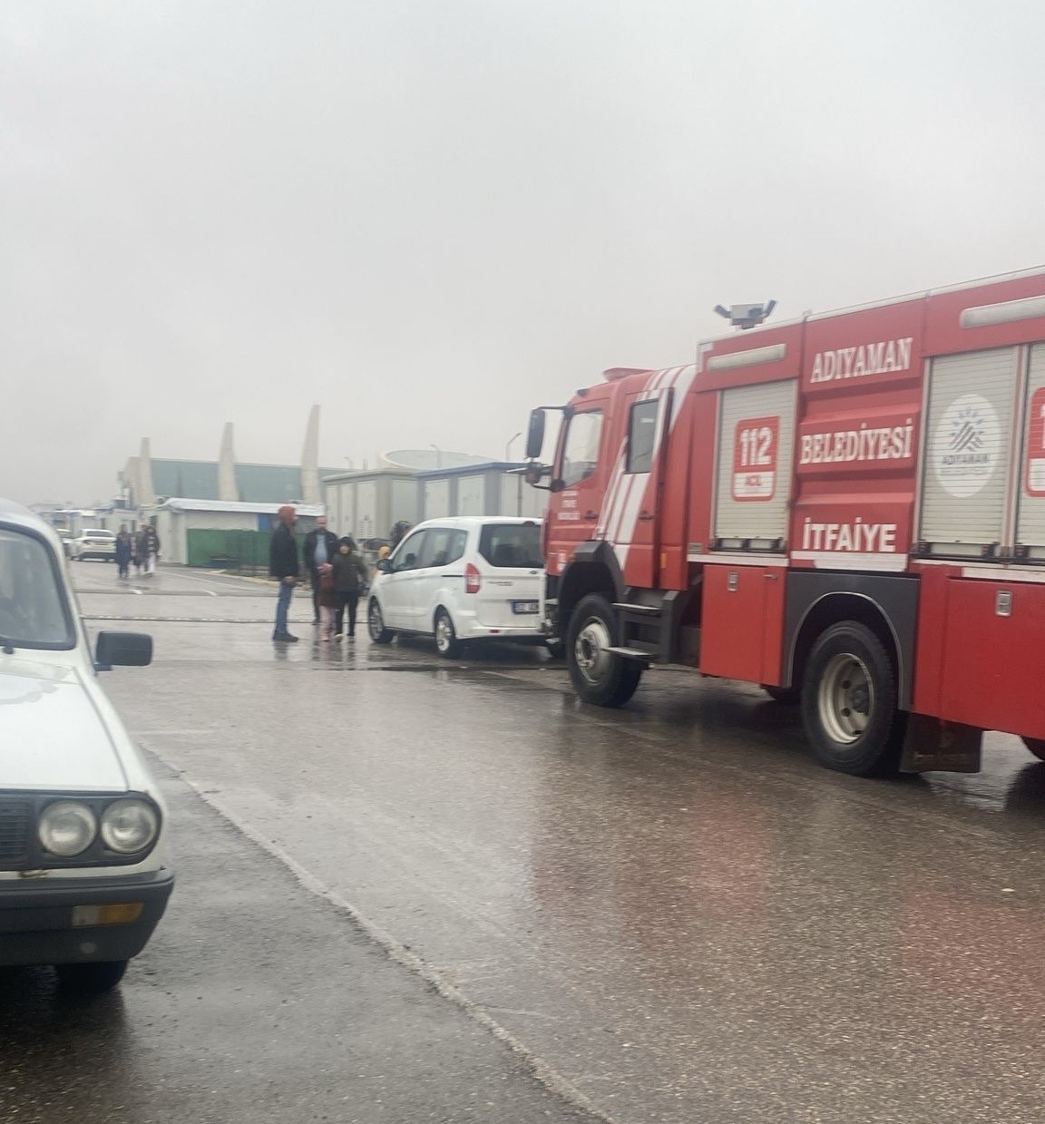 Konteyner kentte çıkan yangın korkuttu