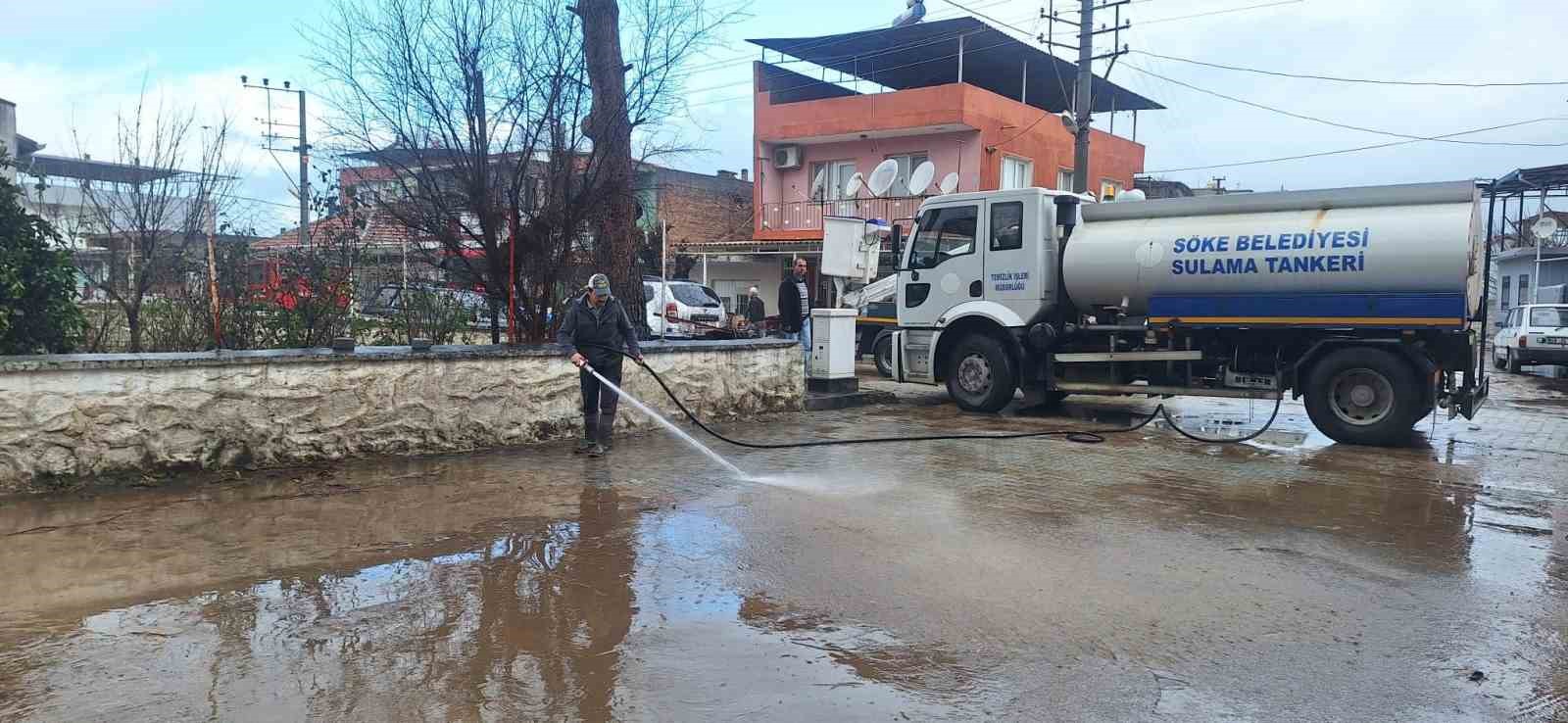 Söke’de belediye ekipleri seferber oldu