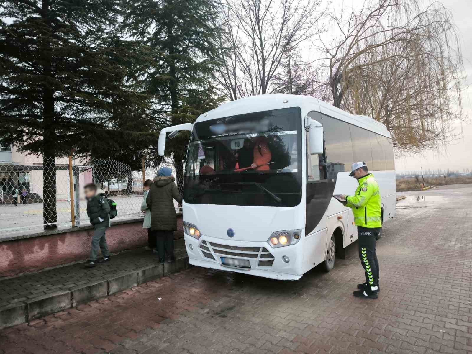 Okul servis araçlarına yönelik denetim