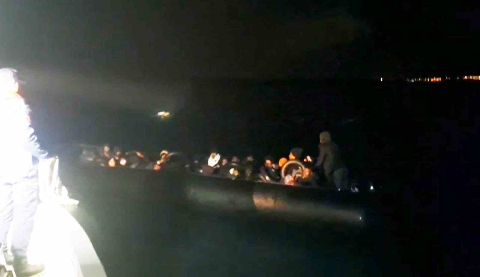 Milas’ta 3’ü çocuk 37 düzensiz göçmen yakalandı