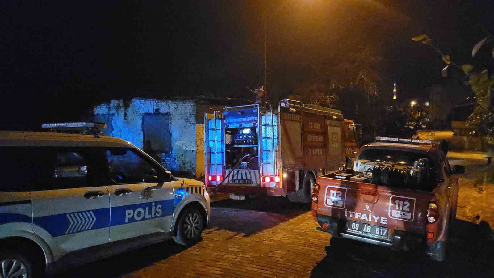 Metruk binadaki yangın korkuttu