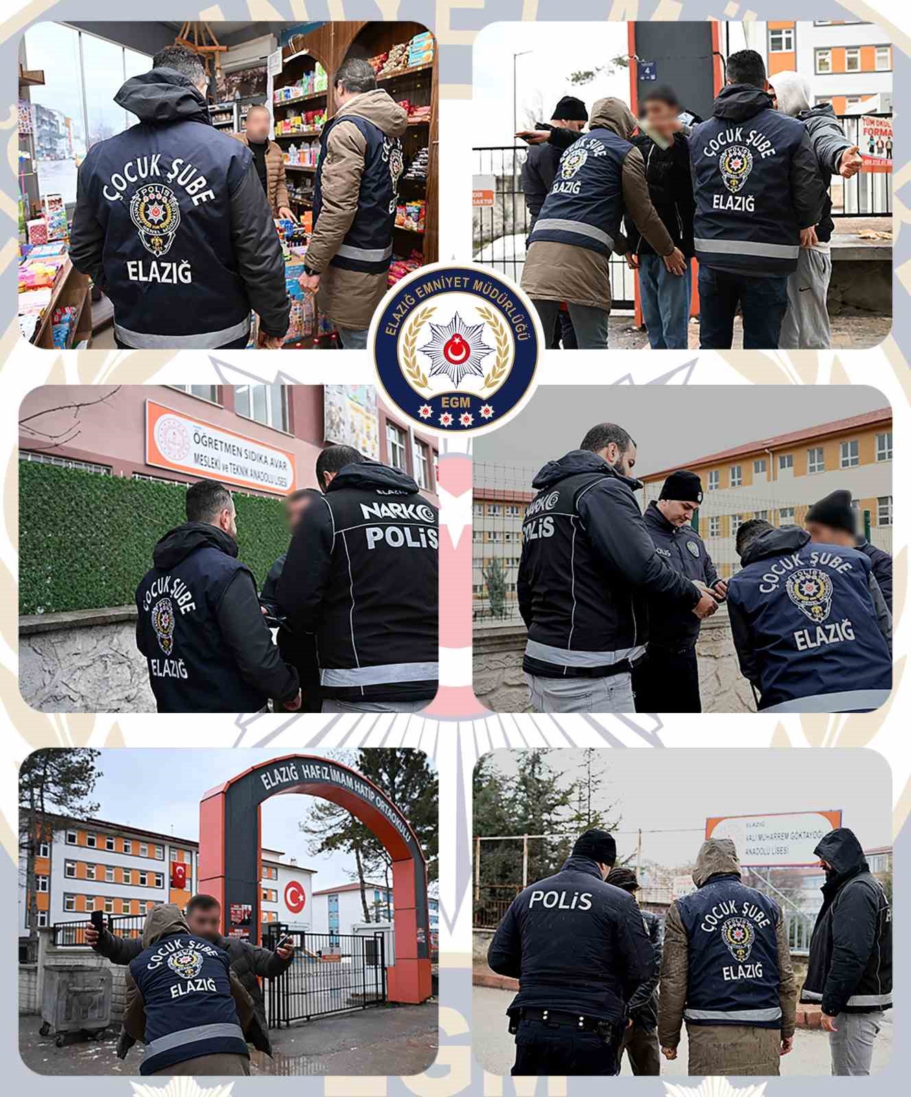 Elazığ’da 233 okul önü ve çevresi denetlendi