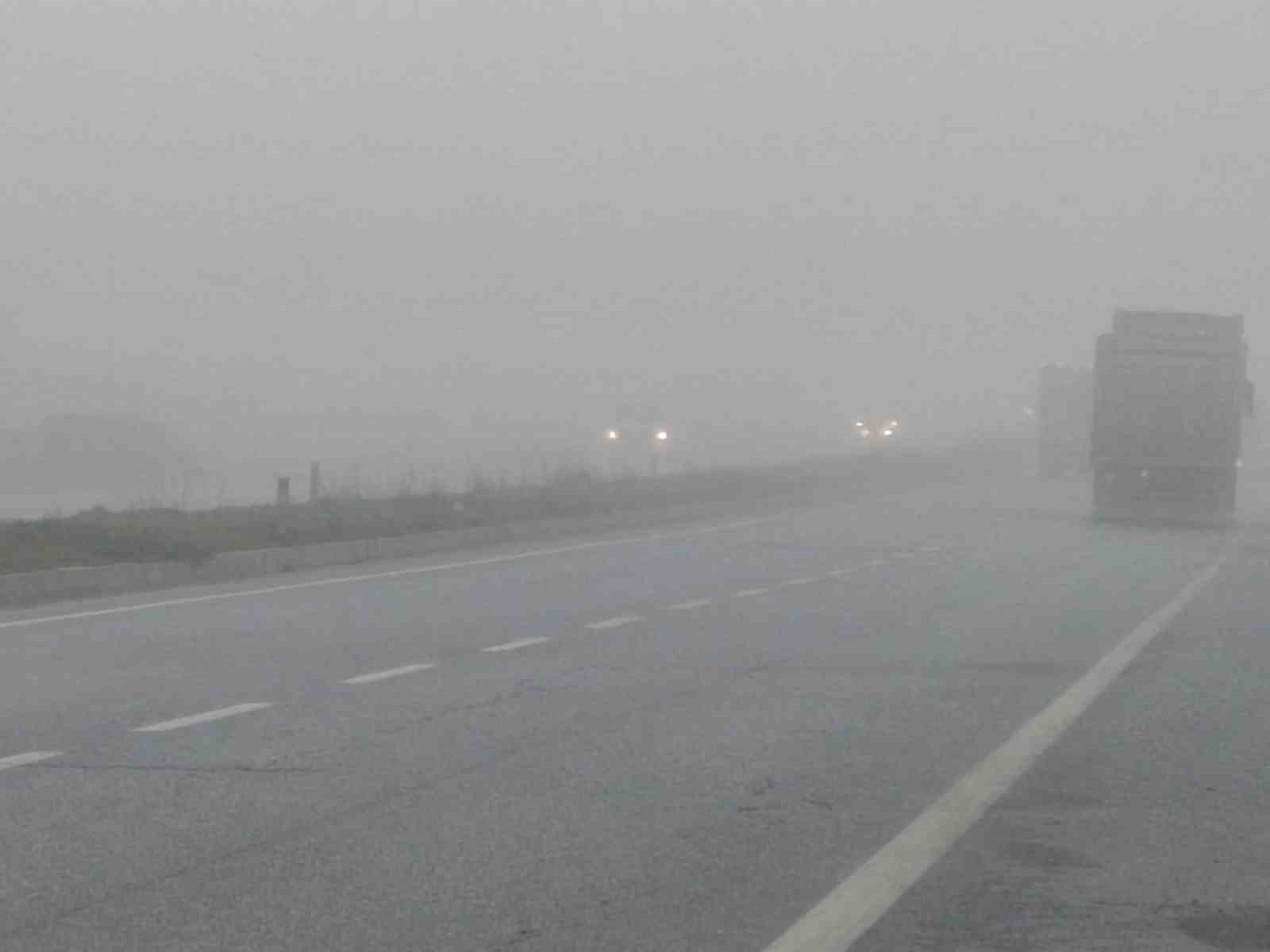 Aydın’da sis sürücülere zor anlar yaşatıyor