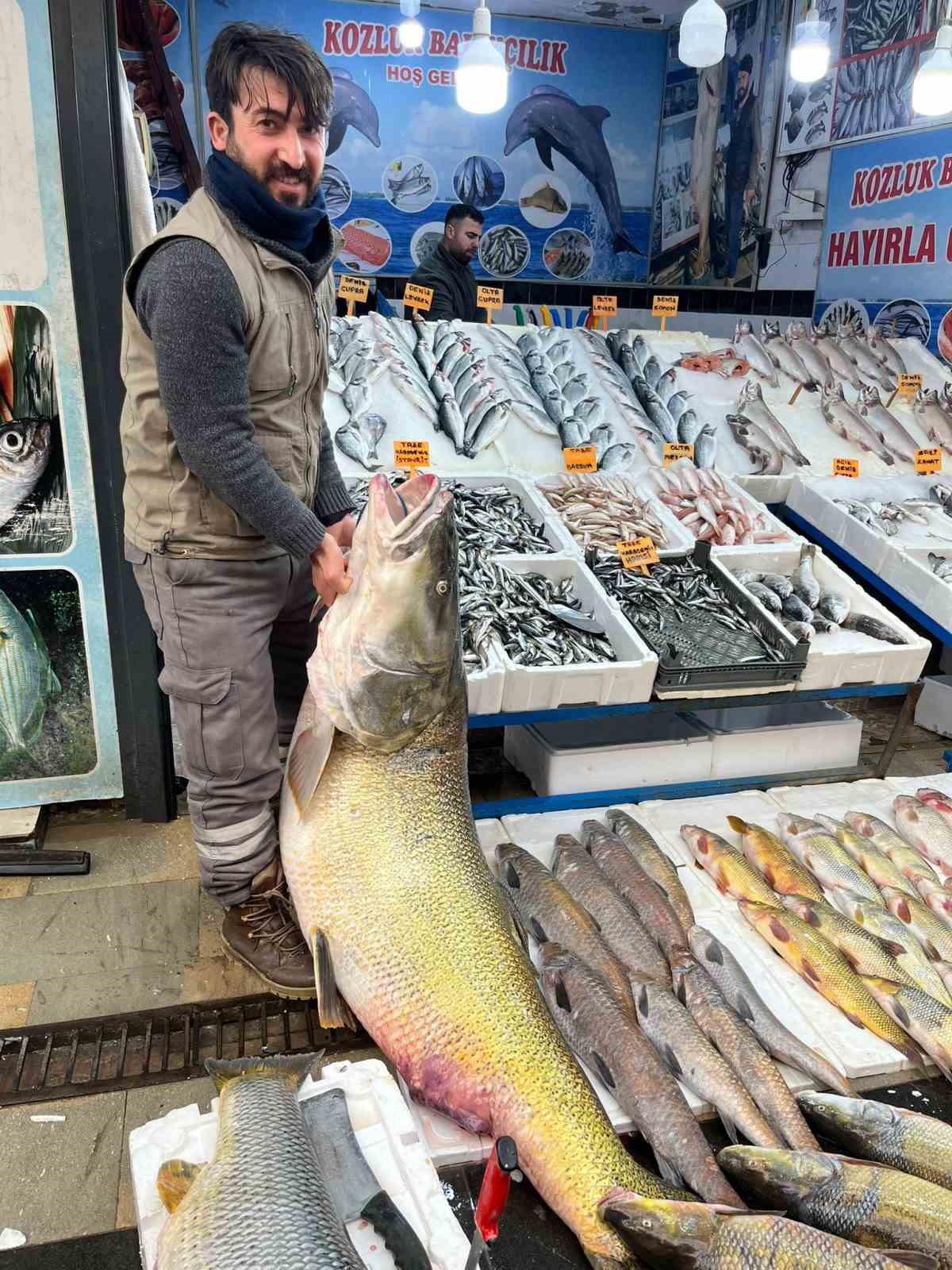 Batman&rsquo;da 120 kiloluk dev turna balığı g&ouml;renleri hayrete d&uuml;ş&uuml;rd&uuml;
