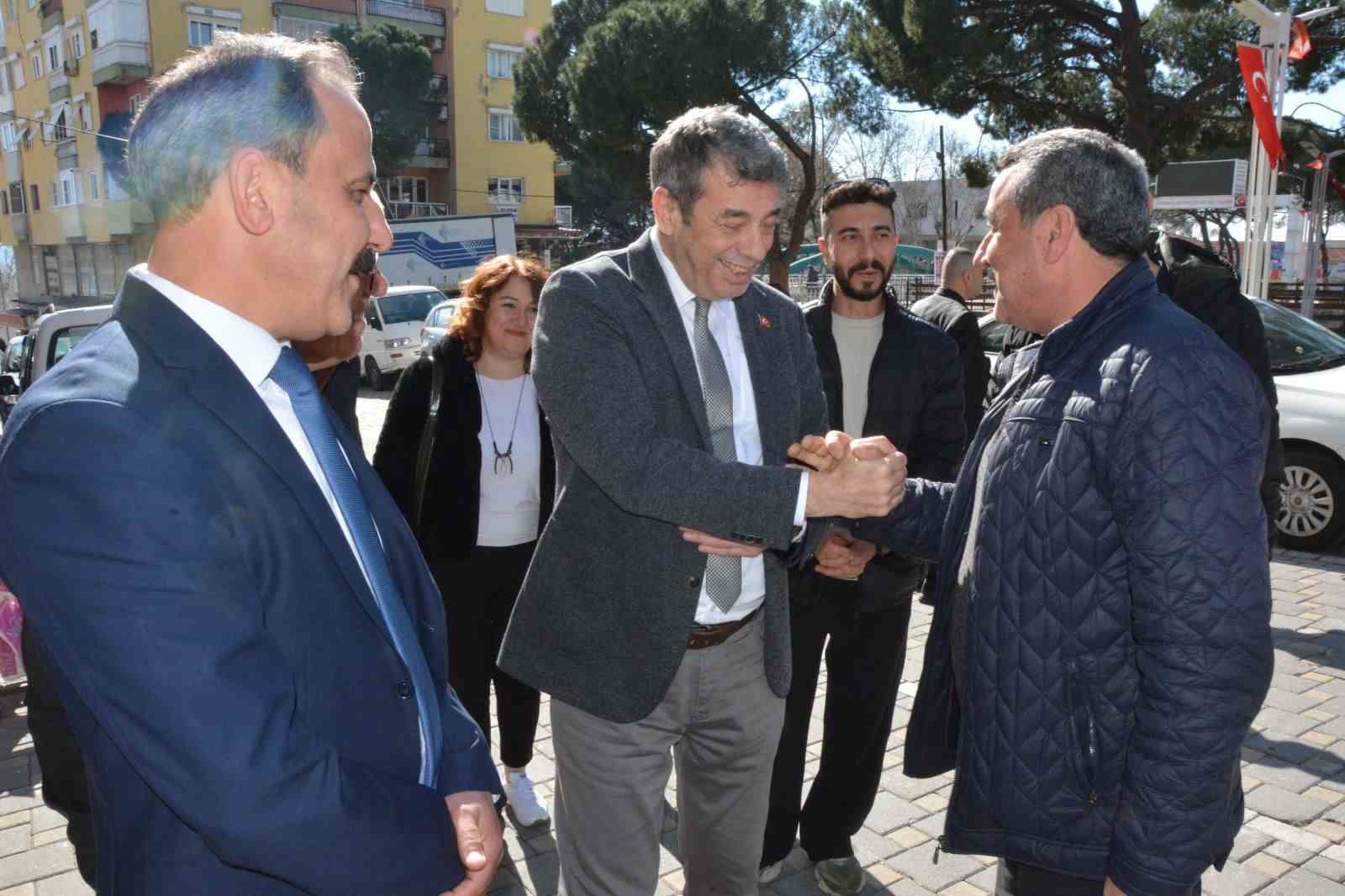 AYESOB Başkanı K&uuml;nkc&uuml;, Kuyucak&rsquo;ta esnaflarla buluştu
