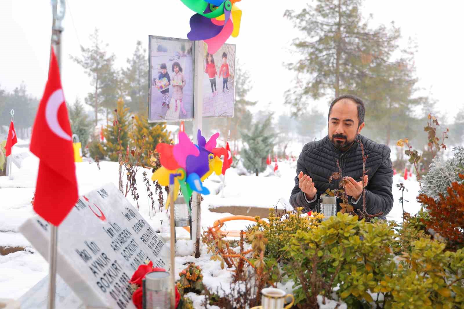 Depremde eşi ve 2 çocuğunu kaybeden baba: 