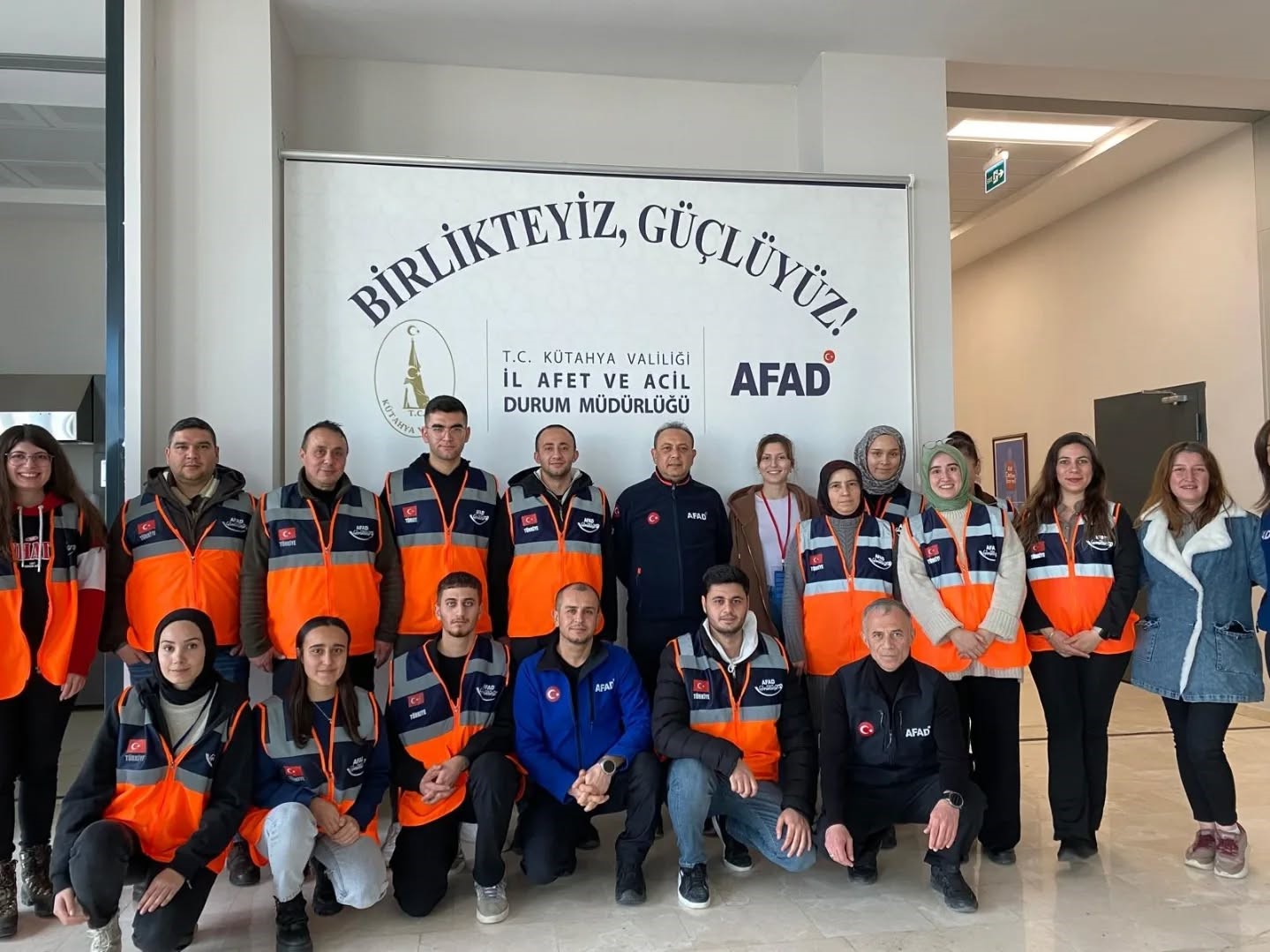 Kütahya’da 21 gönüllüye AFAD eğitimi verildi