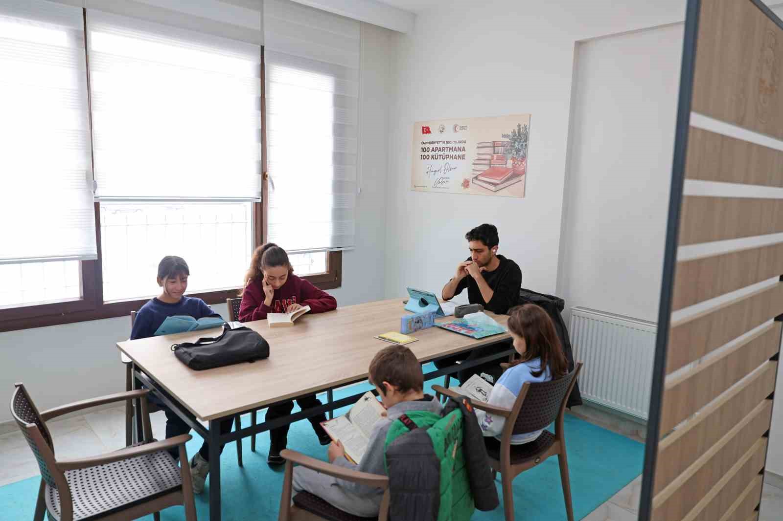 Apartman kütüphaneleri öğrencilerin adresi