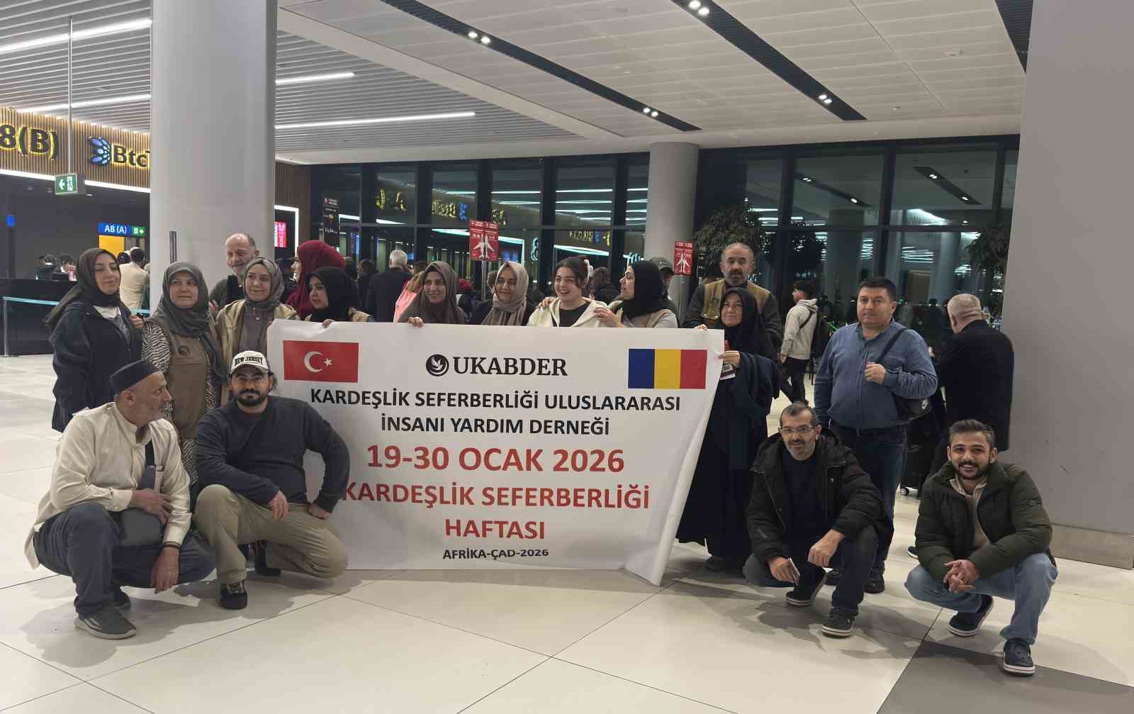 UKABDER eli ile Çad’da Türk sancağı dalgalanıyor