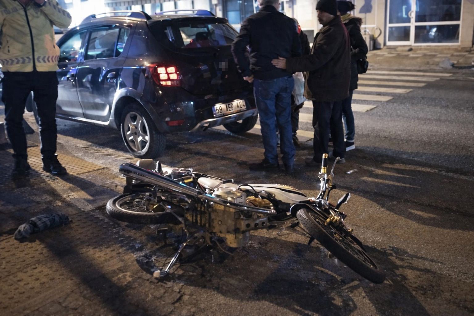 Muratlı’da motosiklet kazası: 1 yaralı