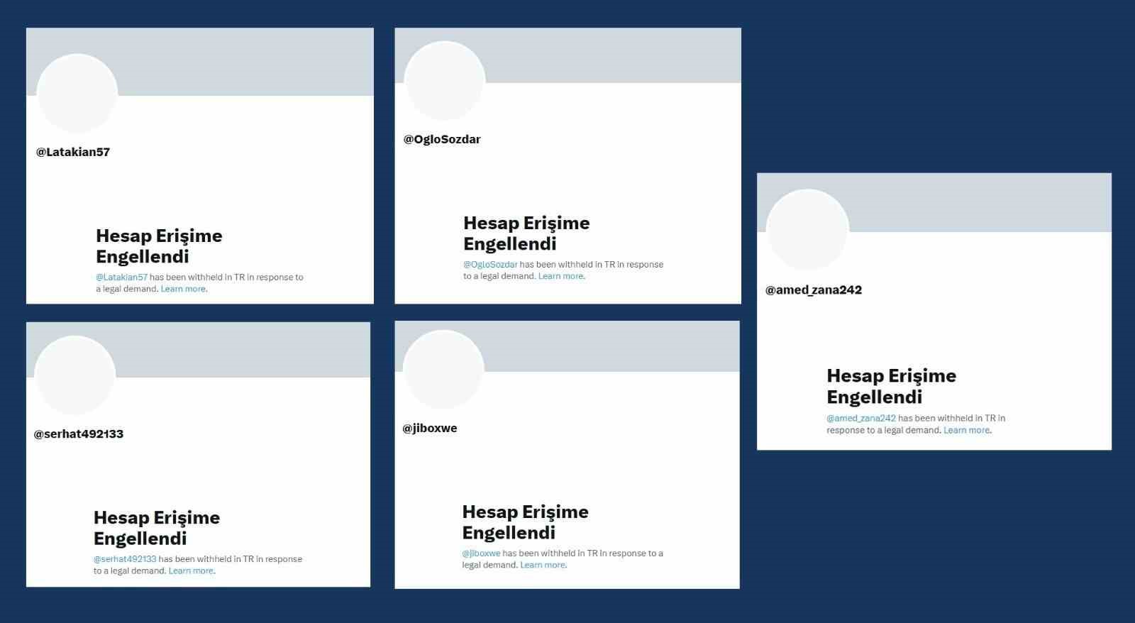 Ankara Cumhuriyet Başsavcılığınca 5 örgüt hesabına erişim engeli