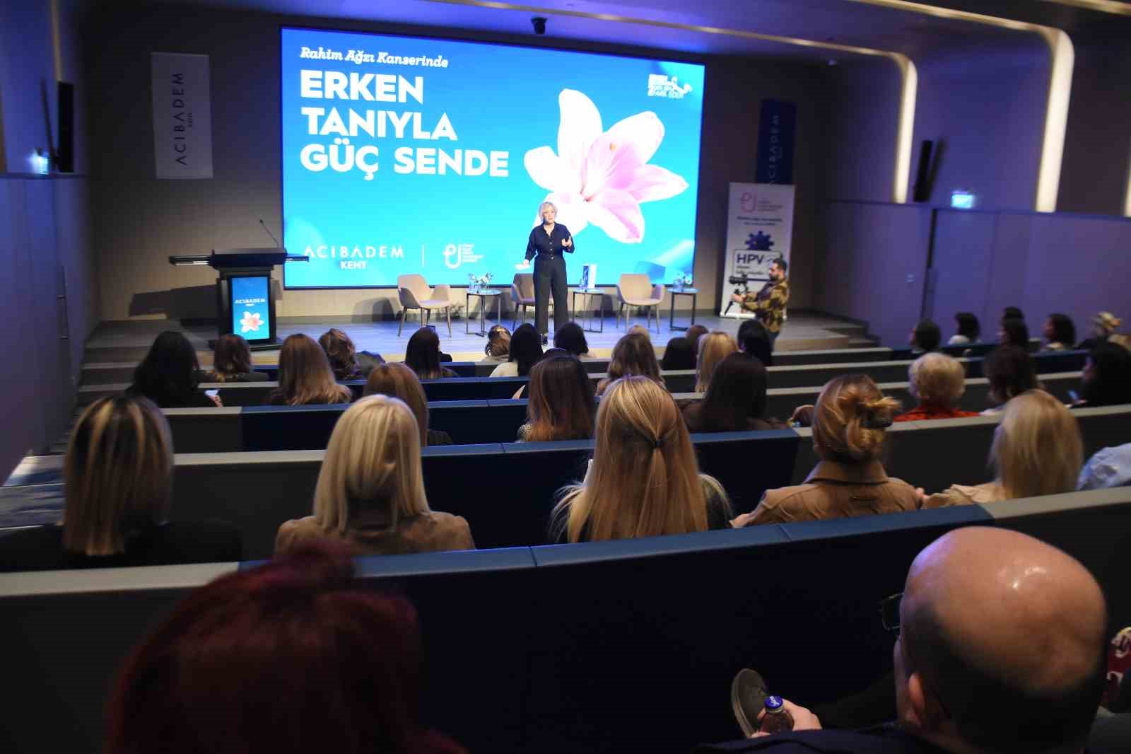 Rahim ağzı kanserine karşı "G&uuml;&ccedil; sende" s&ouml;yleşisi
