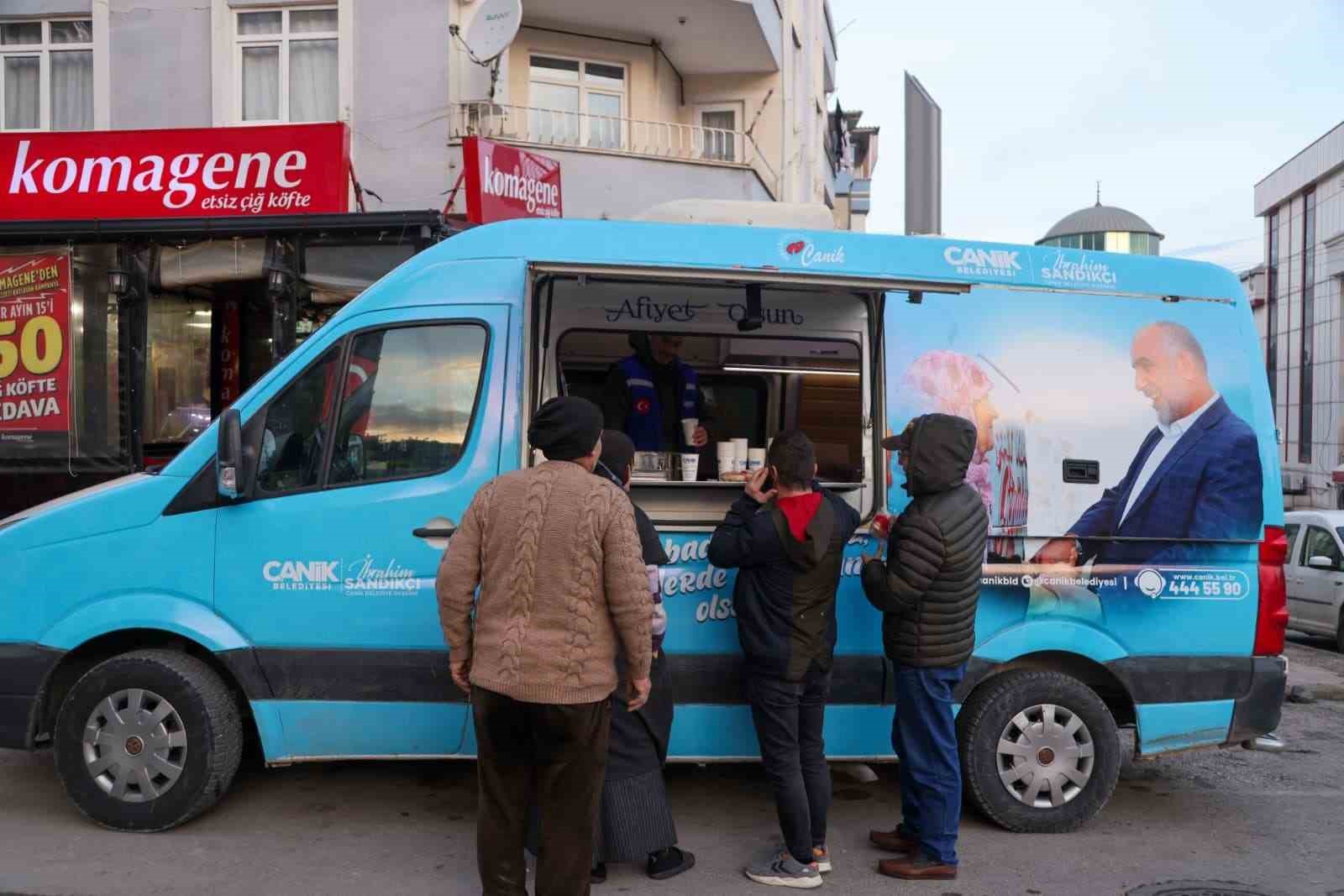 Canik’te gönülleri ısıtan ikram