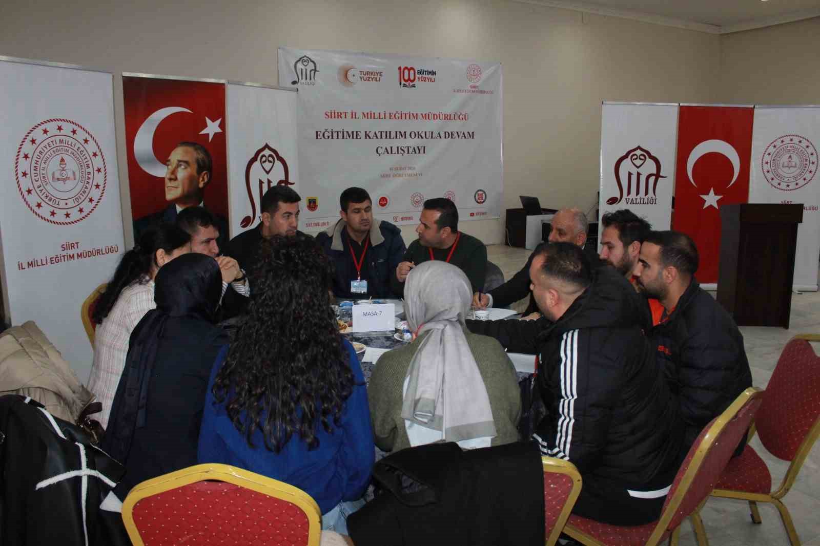 Siirt’te ‘Eğitime Katılım Okula Devam Çalıştayı’ düzenlendi