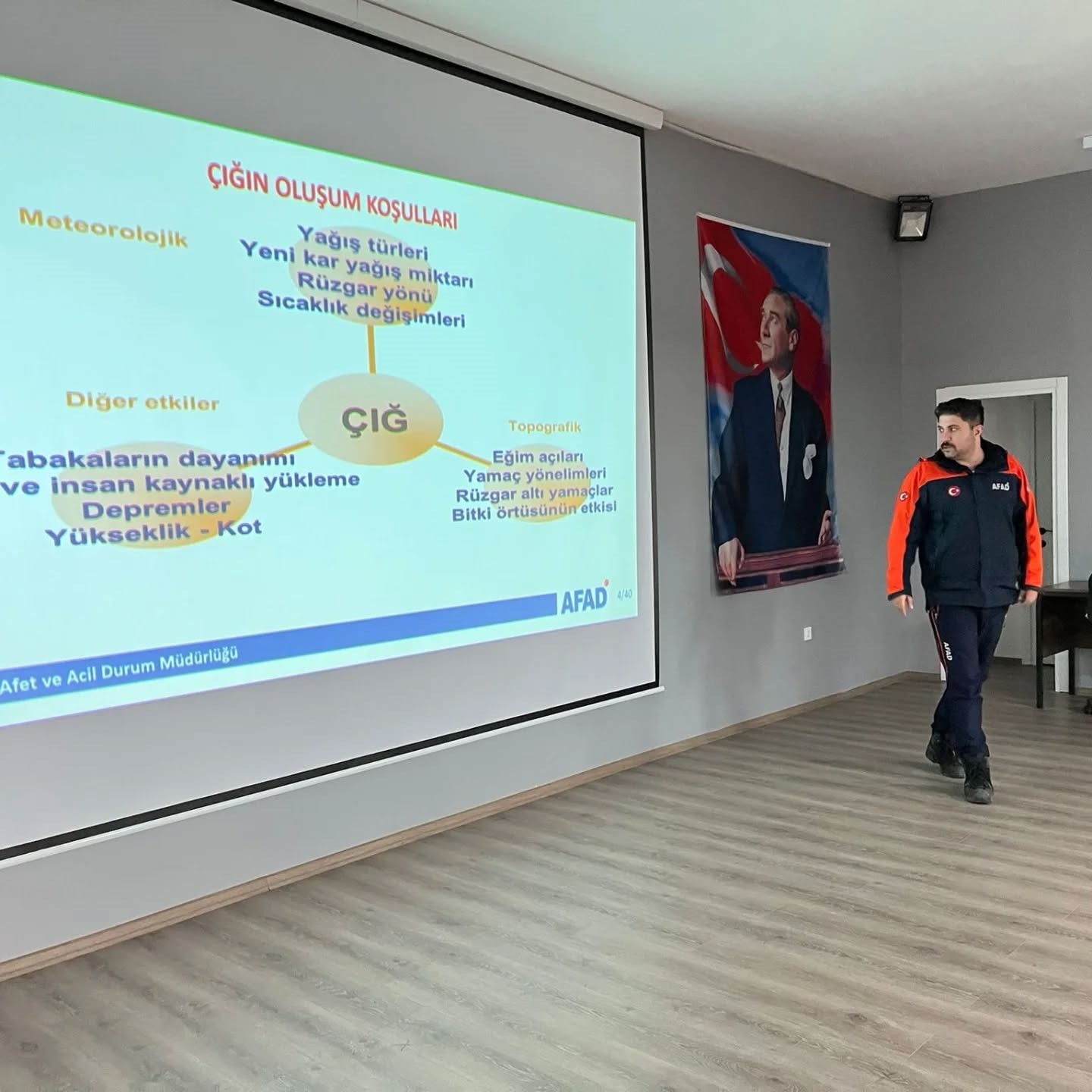 AFAD Erzincan&rsquo;dan &ccedil;ığ farkındalık eğitimi
