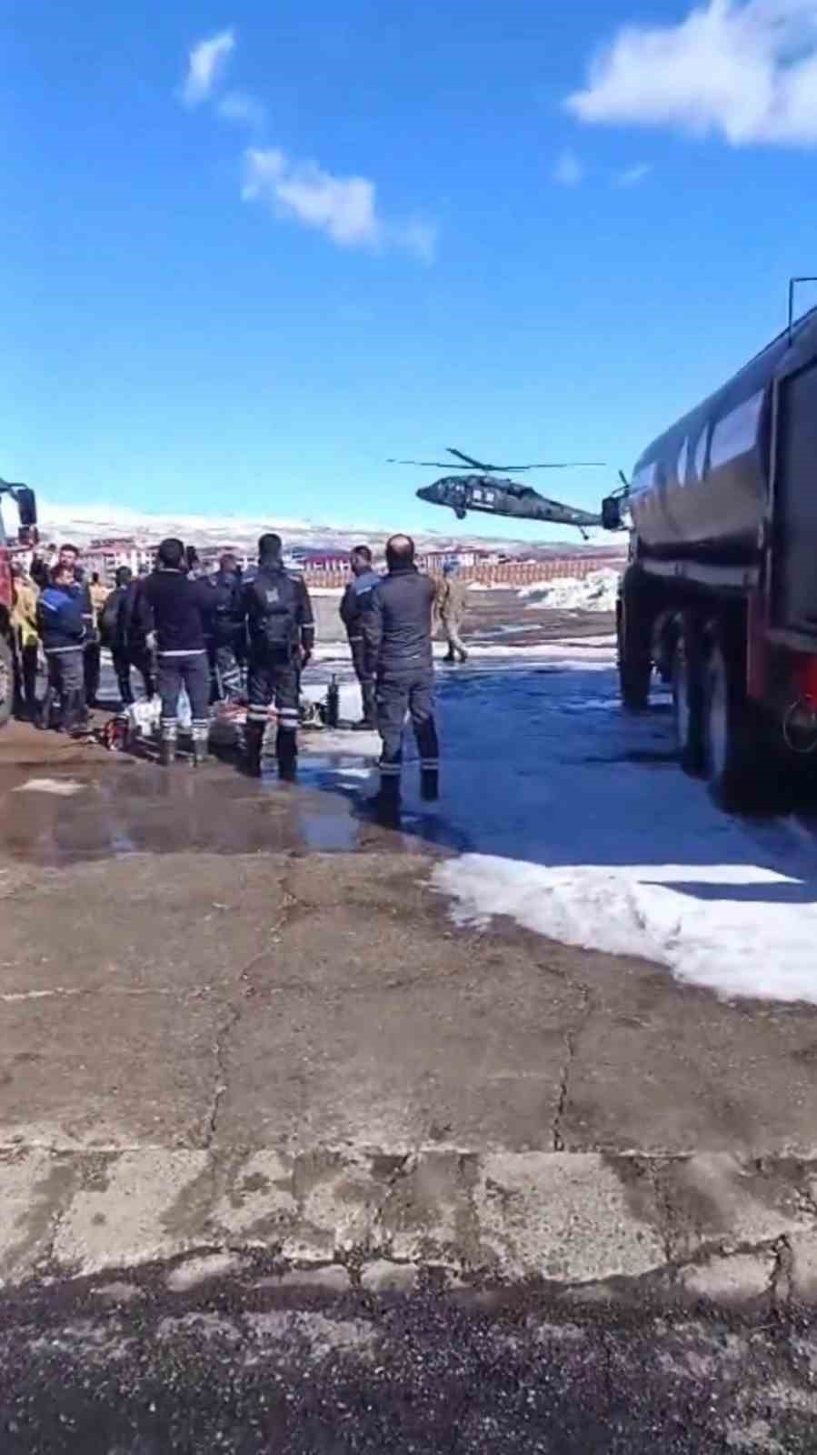 Bing&ouml;l&rsquo;de helikopter destekli &ccedil;alışma ile enerji kesintisi giderildi
