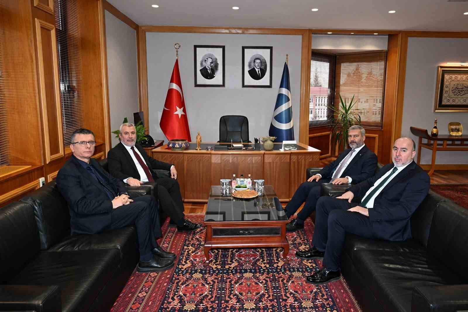 ÖSYM Başkanı Ersoy’dan Rektör Adıgüzel’e ziyaret