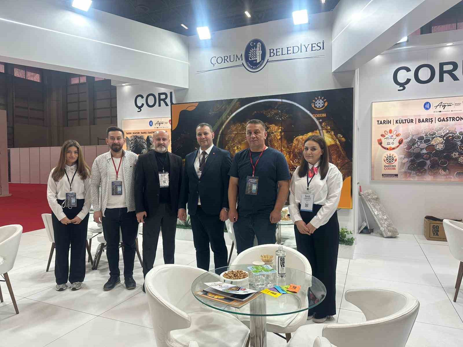 &Ccedil;orum&rsquo;un gastronomi zenginliği uluslararası fuarda tanıtıldı
