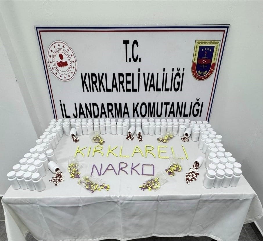 Lüleburgaz’da uyuşturucu operasyonu: Binlerce hap ele geçirildi