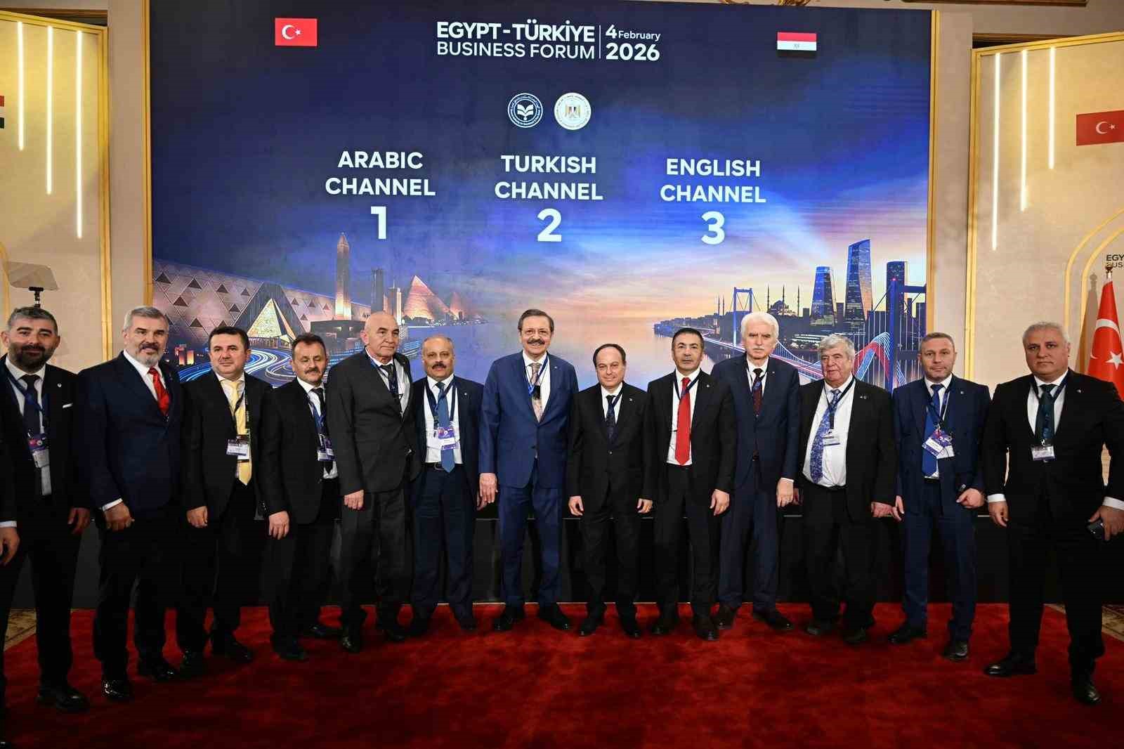 Çerkezköy TSO Başkanı Çetin, Türkiye-Mısır İş Forumu Toplantısı’na katıldı