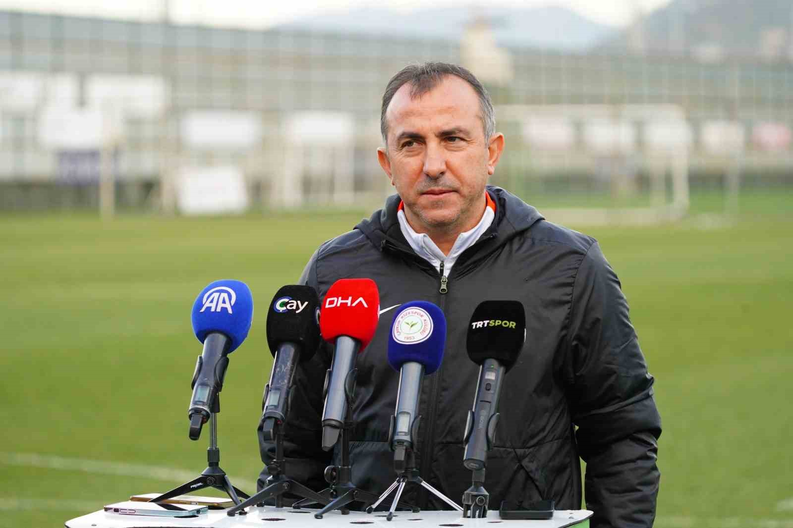 Recep Uçar: "Rakipten bağımsız olarak bizim hedefimiz sahamızda kazanmak"