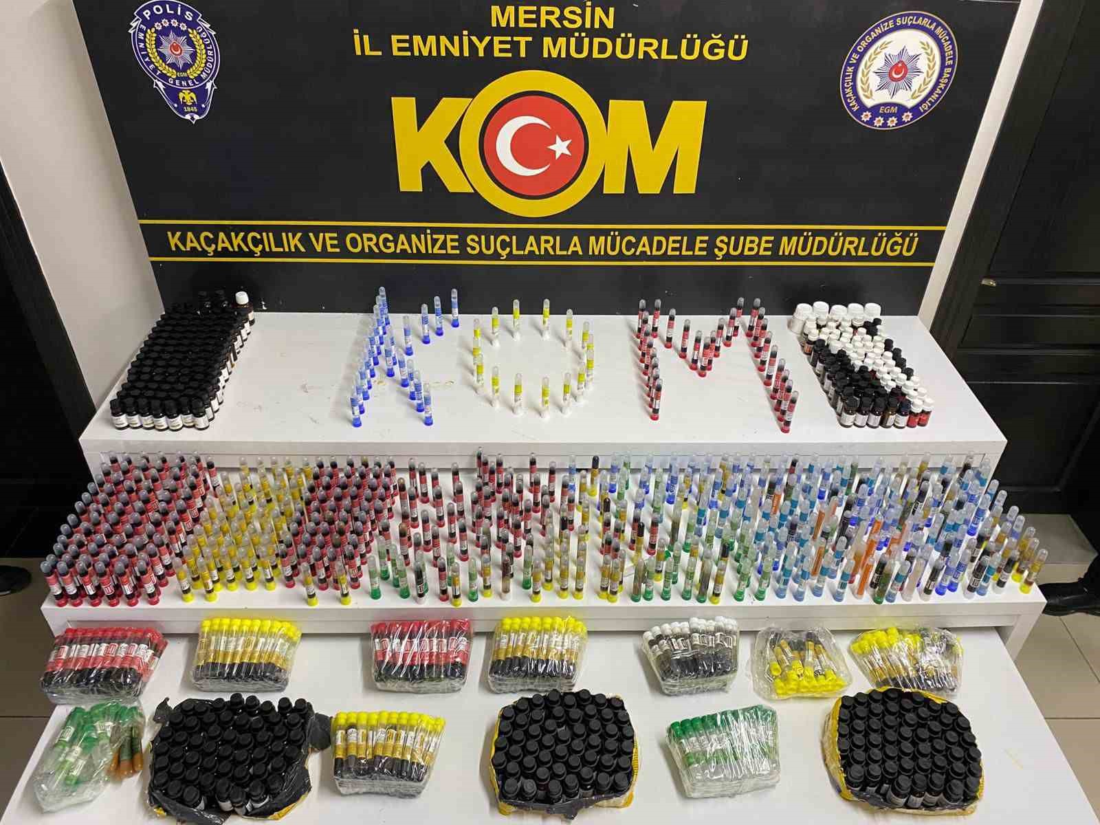Mersin’de depoya baskın binlerce litre kaçak alkol ele geçirildi: 1 tutuklama