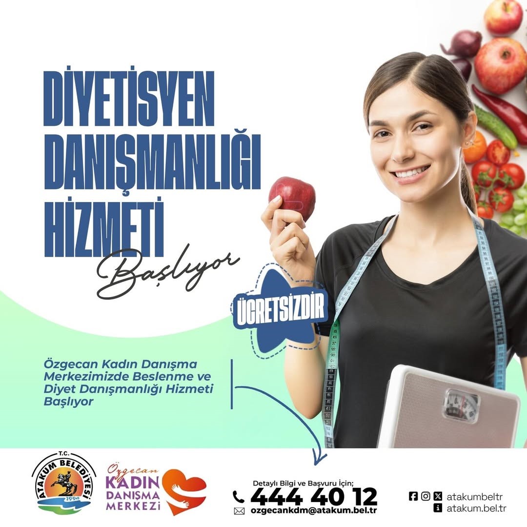 Atakum’da ücretsiz diyet danışma hizmeti