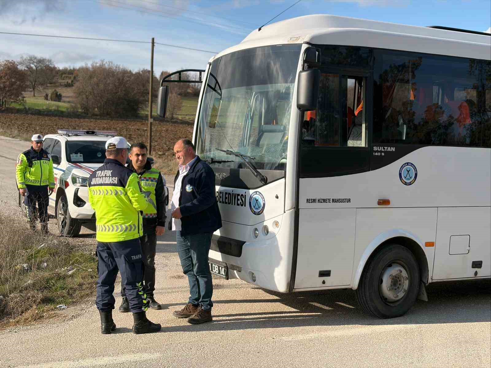 Bilecik’te sivil otobüs denetiminde 1 sürücüye işlem