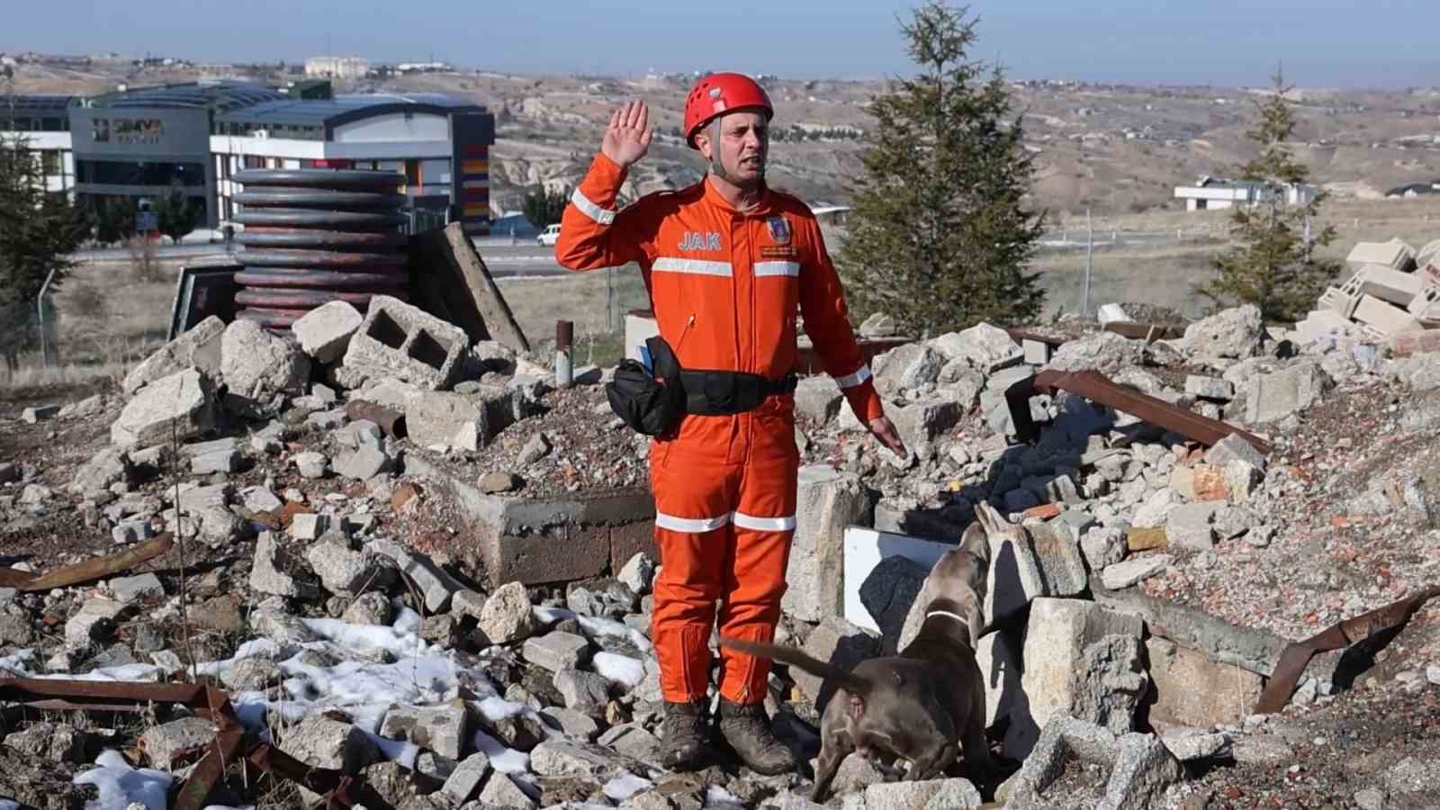 JAKEM’de deprem sonrası umut arayan patiler