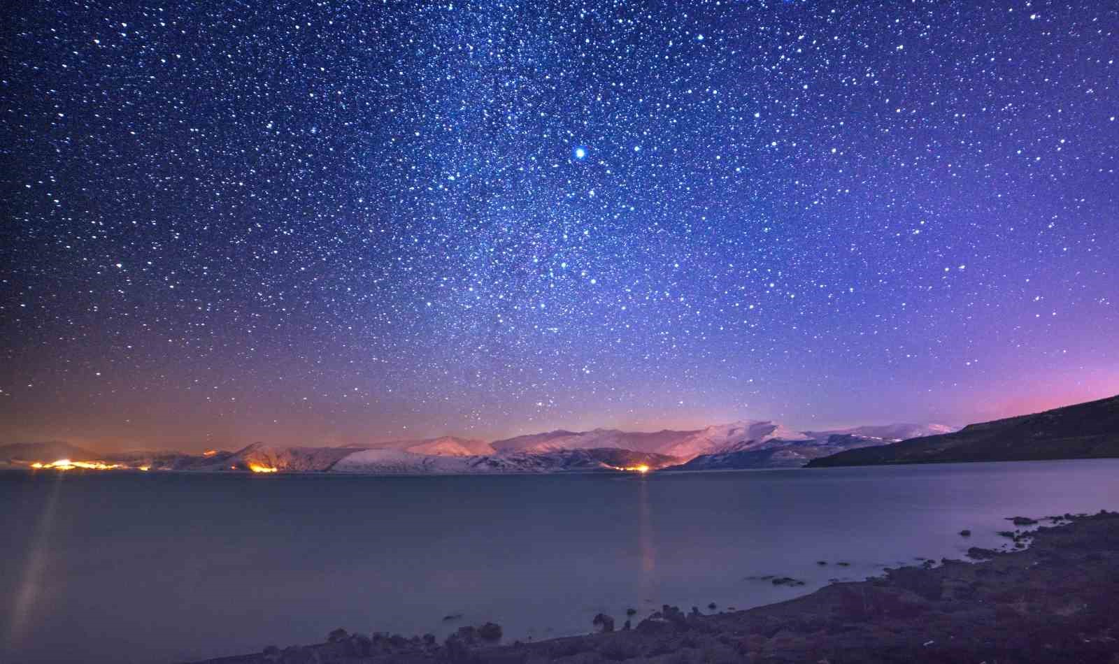 Bitlis&rsquo;te kış geceleri yıldızlarla buluştu
