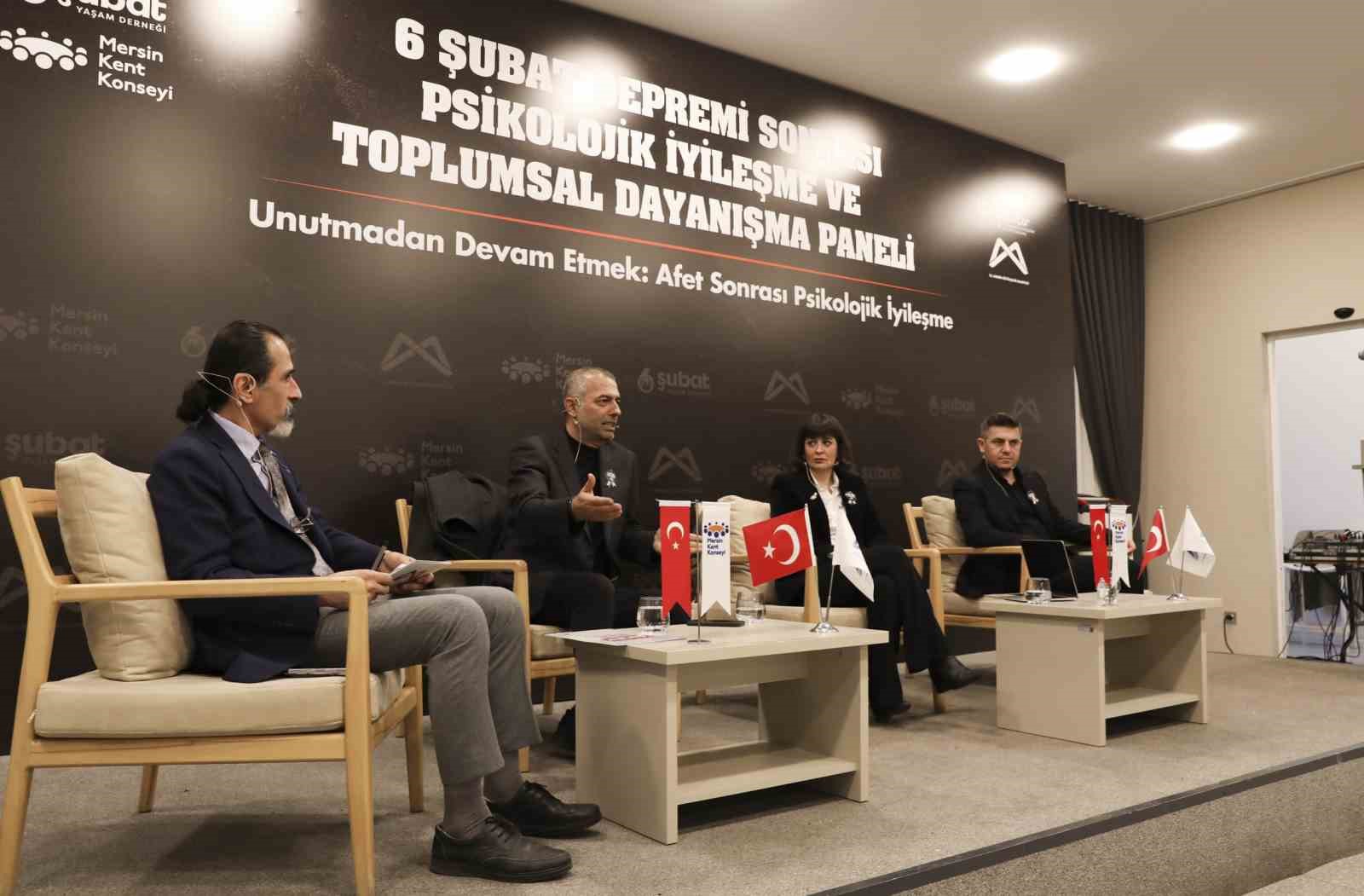 Mersin&rsquo;de depremlerinin psikolojik etkileri ele alındı
