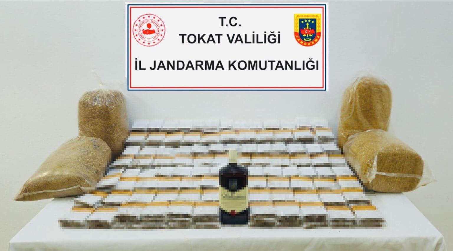 Tokat’ta jandarma kaçak tütün operasyonu düzenledi