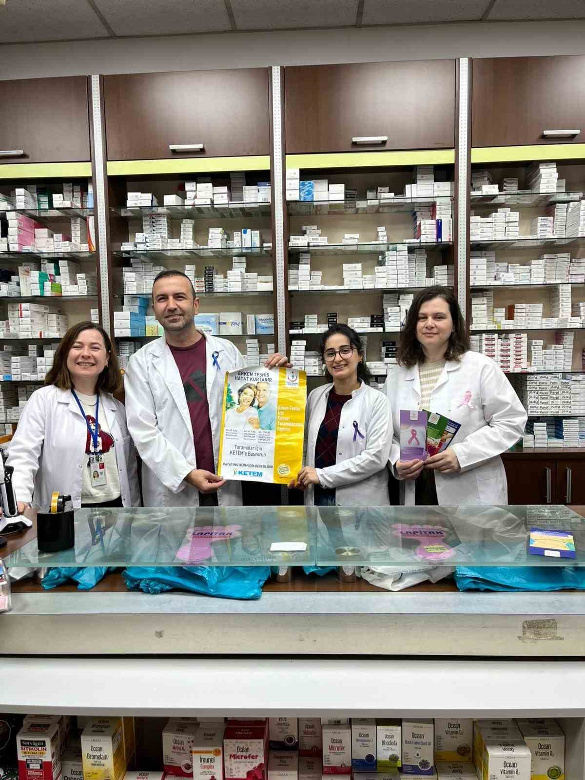 Erken tanı hayat kurtarır mottosu esnaflara anlatıldı
