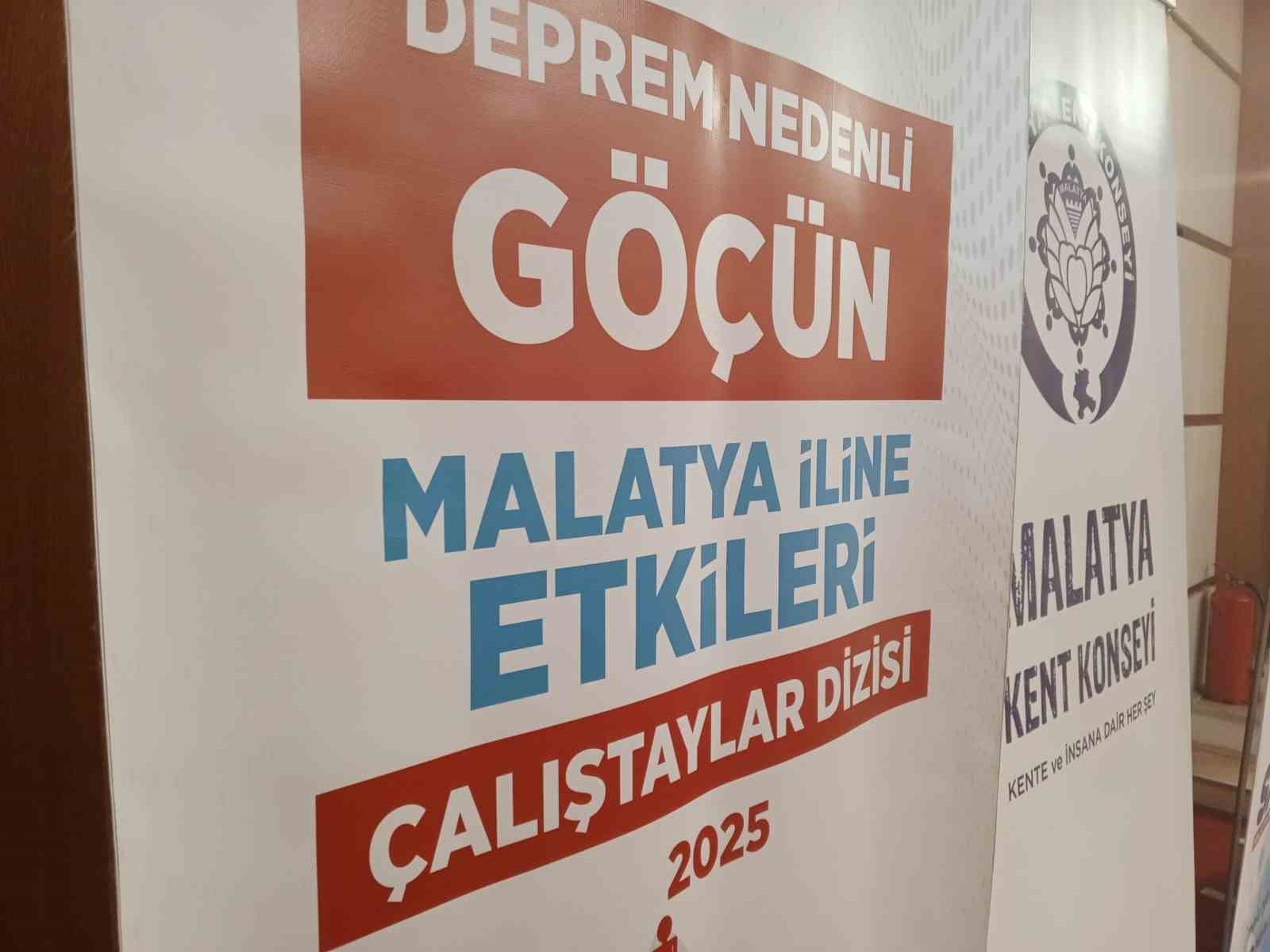 Malatya&rsquo;da &lsquo;Deprem Nedenli G&ouml;&ccedil;&rsquo; &ccedil;alıştayları tamamlandı
