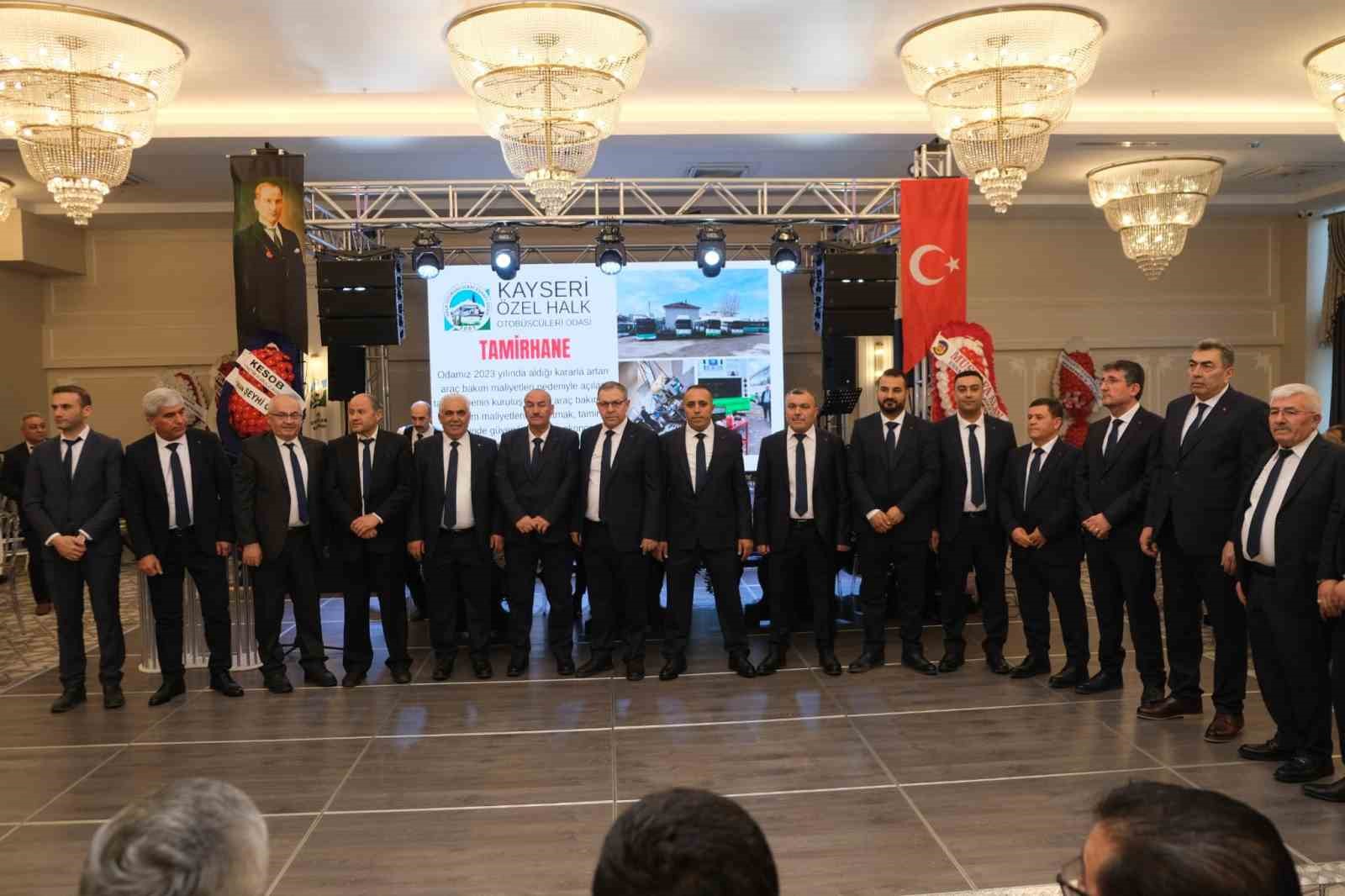 Halk Otobüsçüleri Odası’nda Hayrullah Şahin yeniden başkan seçildi