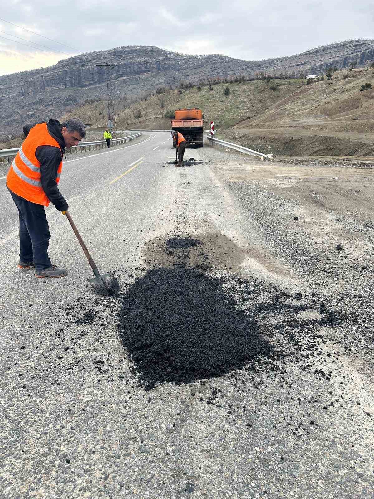 Kulp&rsquo;ta tehlike oluşturan t&uuml;msekler d&uuml;zeltildi
