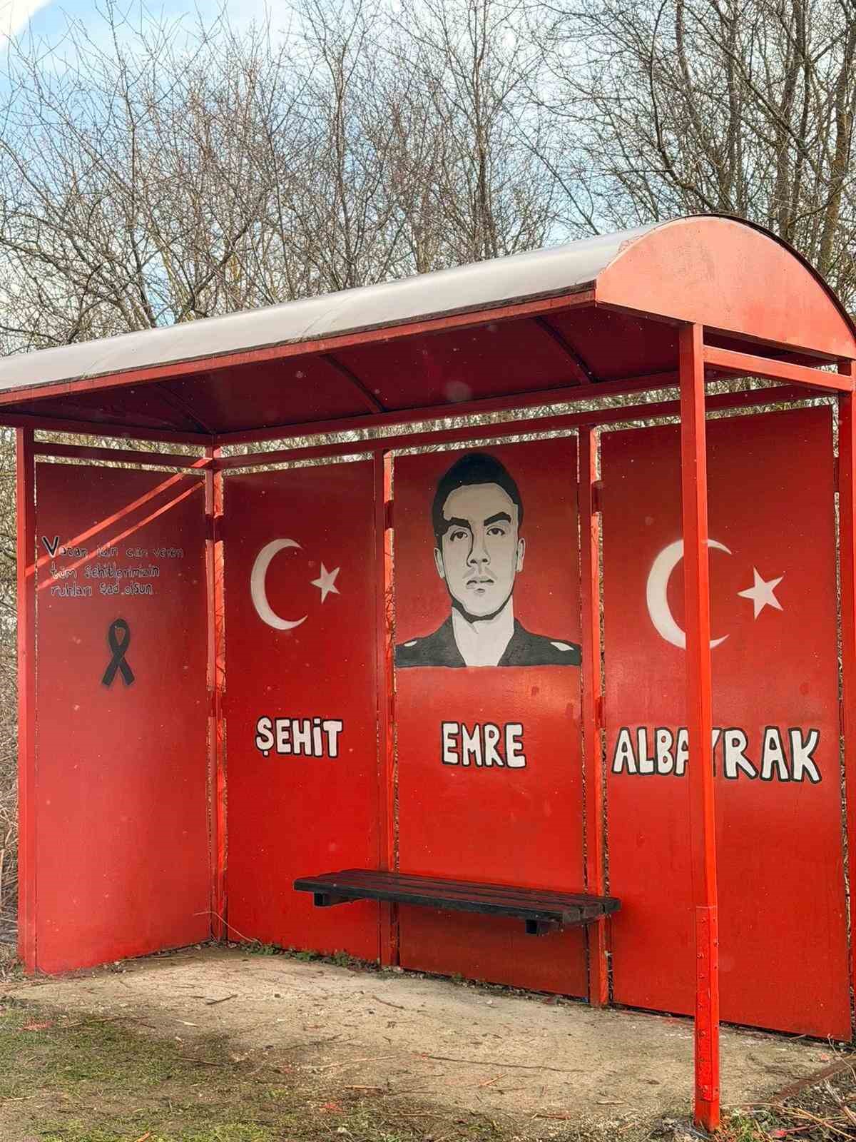 Ladik&rsquo;te anlamlı &ccedil;alışma: Şehidin ismi durağa kazındı
